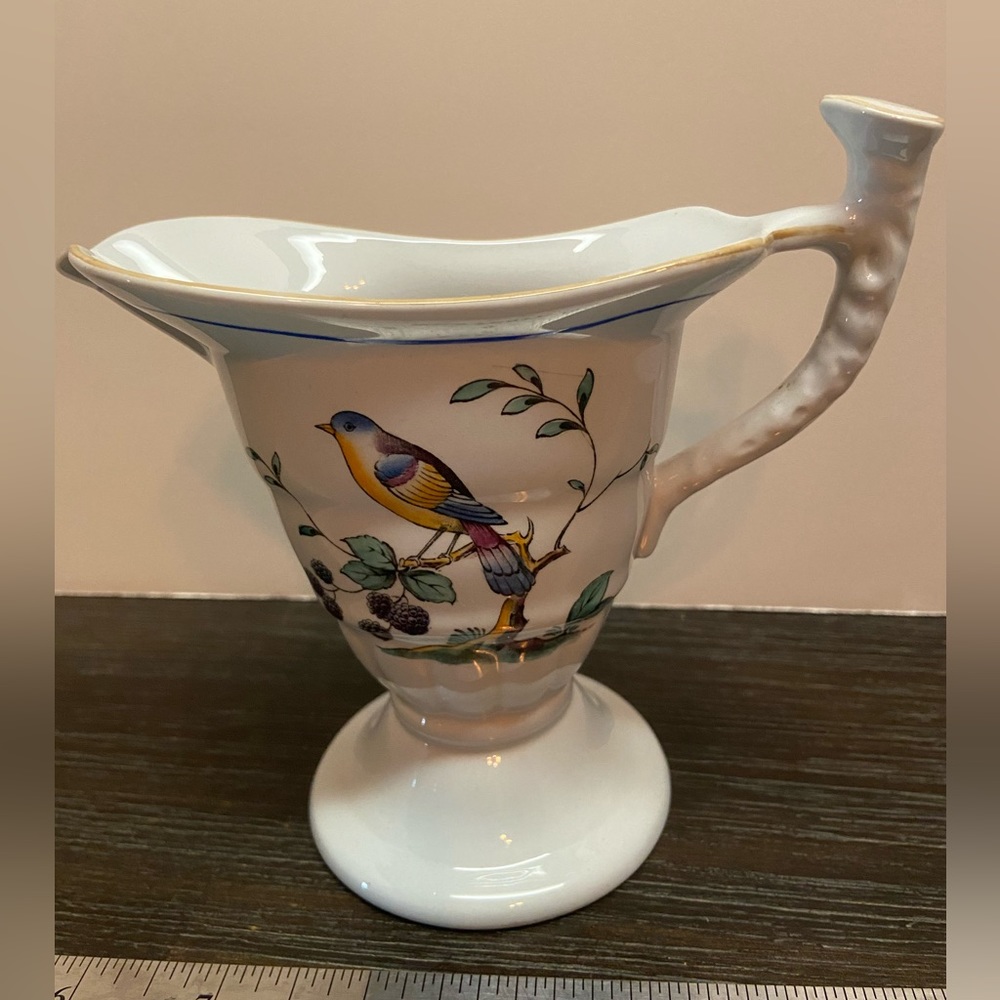 Spode England Queen’s Bird Pitcher Fine Stone 5 Red Ink #44971-19